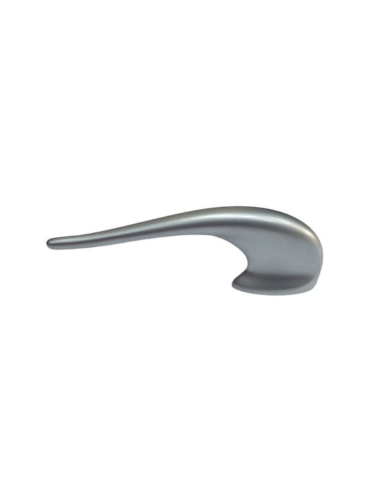 Obispa Handle Furniture made of Metallic & Zamak in Silver Color 200mm (Center Distance 32mm) 0084-032-10C1 1pcs