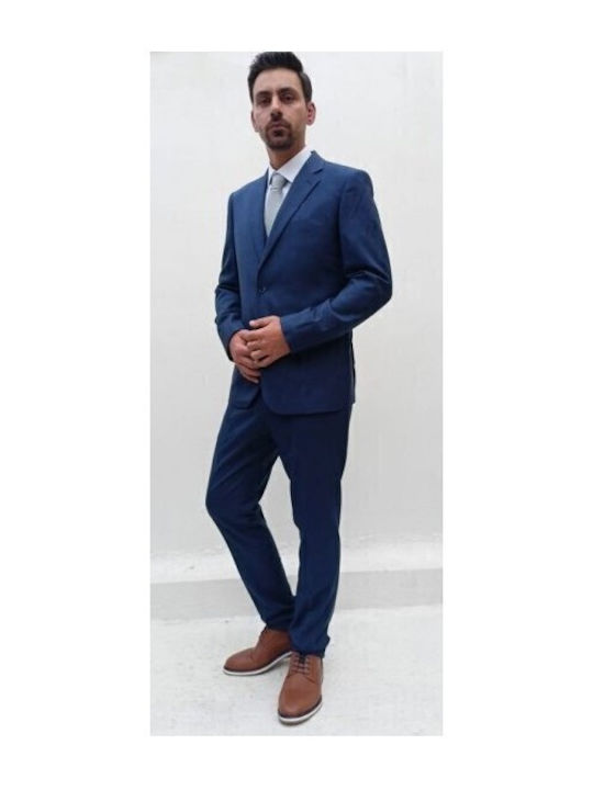 De vară Costum Bărbați Cu vestă cu Croială Strâmtă Albastru marin