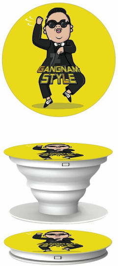 Koupakoupa Pop Socket for Mobile Phone Psy Gangnam Style Phone Holders Stand Yellow