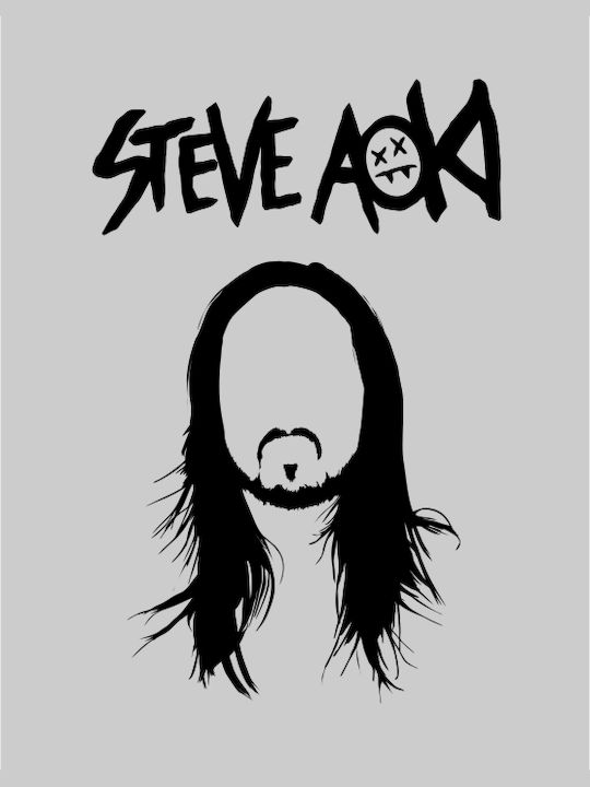 TKT Steve Aoki T-shirt Κίτρινο