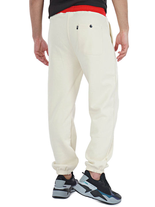 The Hundreds Hundreds Men's Fleece Sweatpants with Rubber Beige