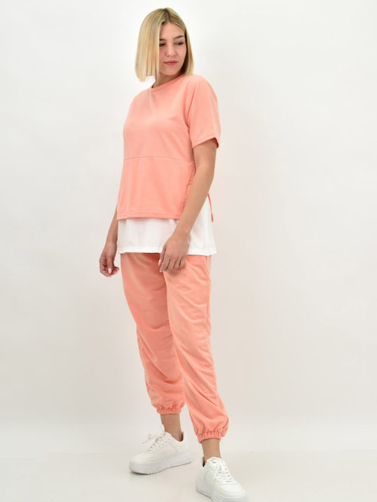 Potre Damen-Sweatpants-Set Rosa