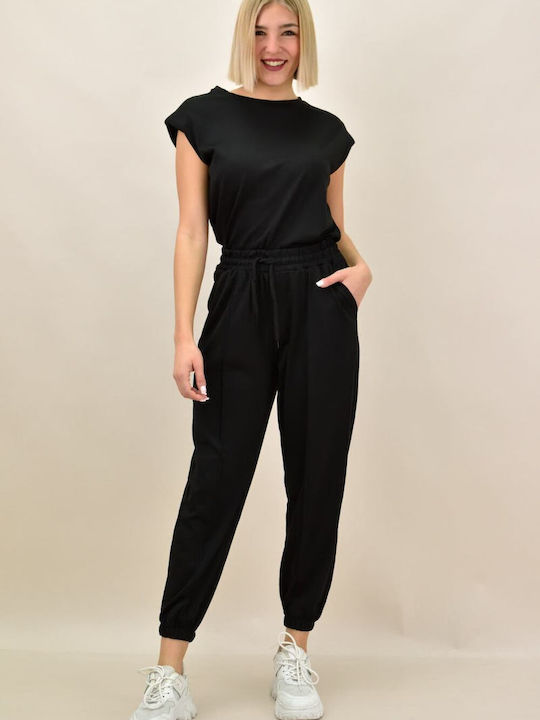 Potre Damen-Sweatpants-Set Schwarz