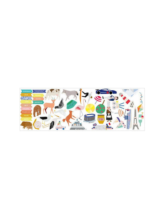 Mimi'lou Kinder Wandsticker Wand Wallgames "ma France"