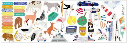 Mimi'lou Kinder Wandsticker Wand Wallgames "ma France"