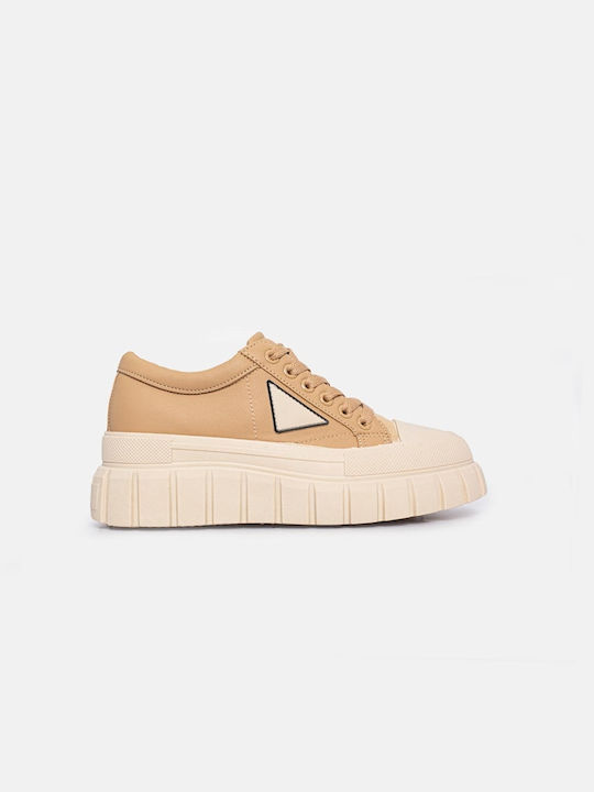 InShoes Damen Chunky Sneakers Beige