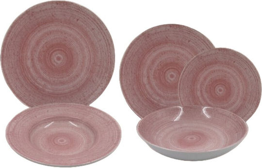 Geschirrset aus Porzellan Rosa 20Stück Geschirrset aus Porzellan Rosa 20Stück