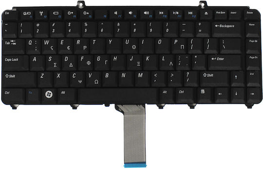 Laptop Keyboard for Dell with Frame and Greek (GR) Layout in Black Colour EE3402