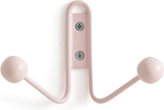 La Redoute Interieurs Kinder Wandhaken Mehrfachhaken Wandmontiert Metallisch Rosa 15x6x9.5εκ. 1Stück