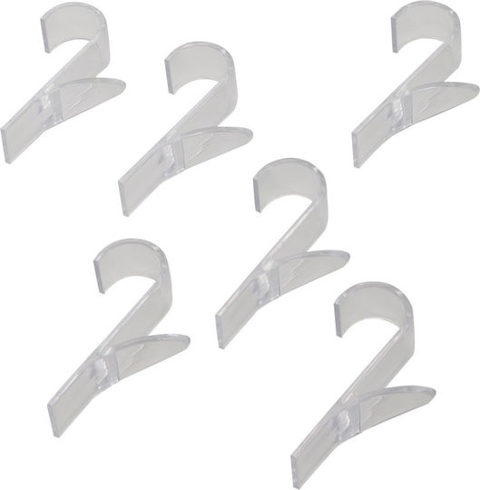 Wenko Bathroom Hook 6 Prongs 2.5x10.5cm Transparent Wenko Bathroom Hook 6 Prongs 2.5x10.5cm Transparent