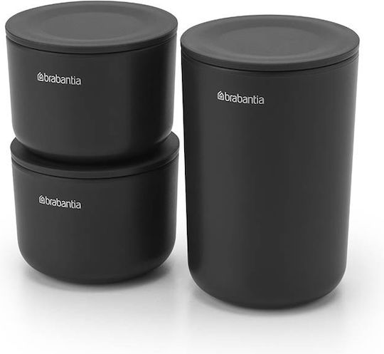 Brabantia Set Accesorii Pentru Baie Metalic Gri 3 Bucăți Brabantia Set Accesorii Pentru Baie Metalic Gri 3 Bucăți