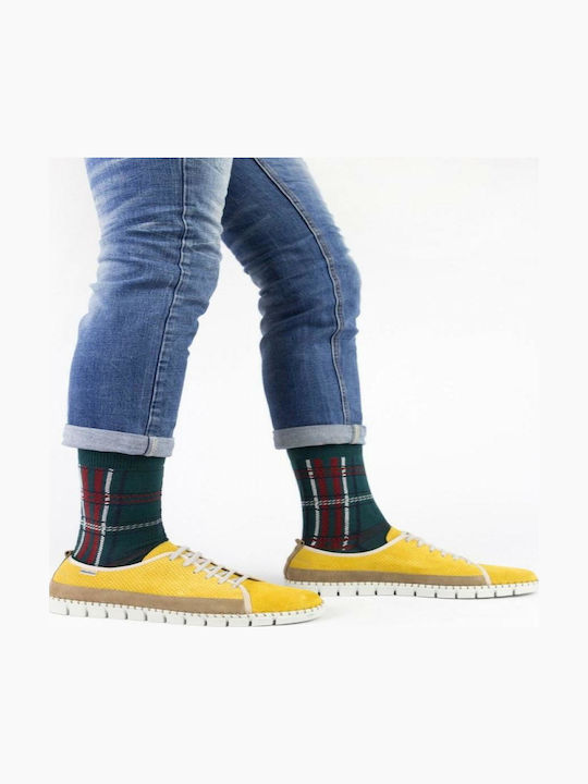Crazy Socks Bărbați Șosete cu Model Verzi 1Pachet Crazy Socks Bărbați Șosete cu Model Verzi 1Pachet