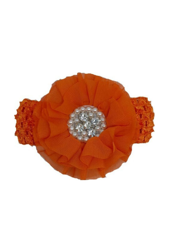 Baby Headband In Orange Colour