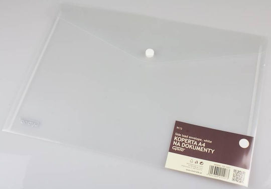 Grand Prix Ordner Transparent mit Schaltfläche für Papier A4 Weißς
