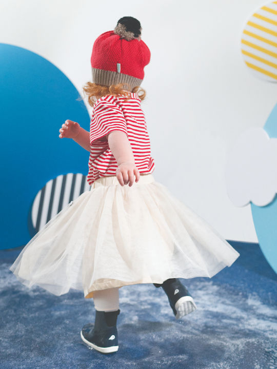 Step Up No 18-22 Paddington Kids Leather Boots with Zipper Navy Blue