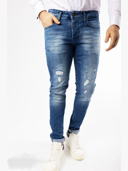 Senior Men's Jeans Pants Blue