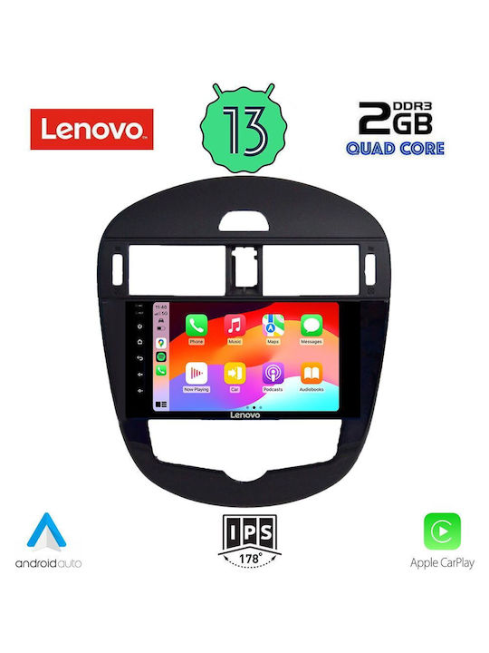 Lenovo Ηχοσύστημα Αυτοκινήτου για Nissan Pulsar 2014> (Bluetooth/USB/WiFi/GPS/Apple-Carplay/Android-Auto) με Οθόνη Αφής 9"