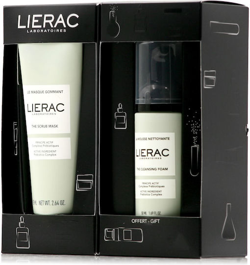 Lierac The Scrub Mask Prebiotics Complex & The Cleansing Foam Σετ Περιποίησης για Καθαρισμό Προσώπου 2τμχ