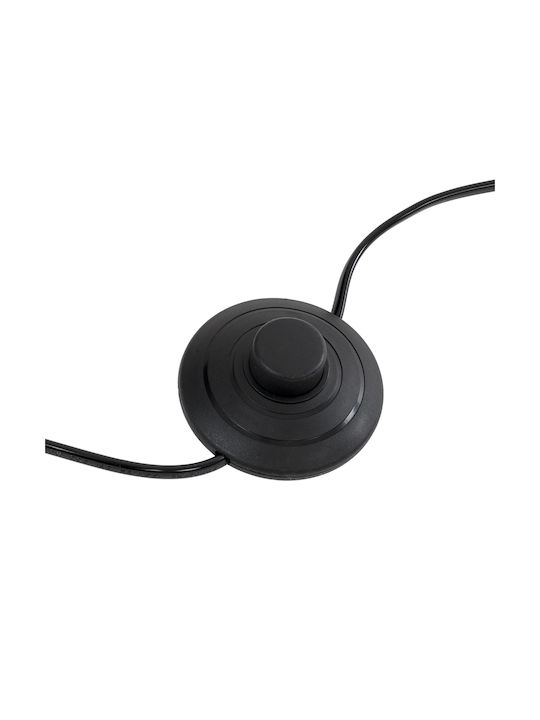 GloboStar Mindelo Floor Lamp H175xW40cm. with Socket for Bulb E27 Black