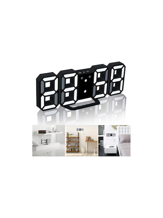 Ceas De Masă Digital Cu Ceas Deșteptător Negru AT00001561