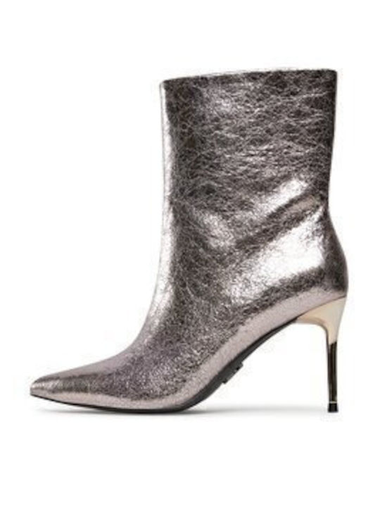 Stiefeletten Damen Silber