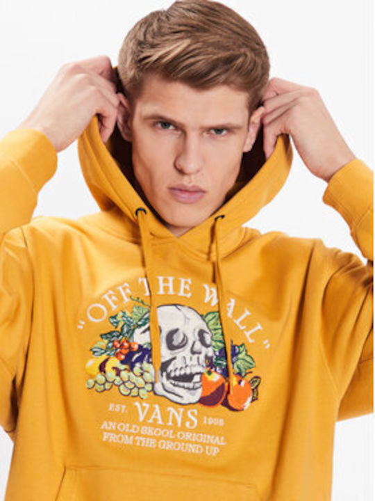 Vans Up Men's Sweatshirt with Hood Yellow.