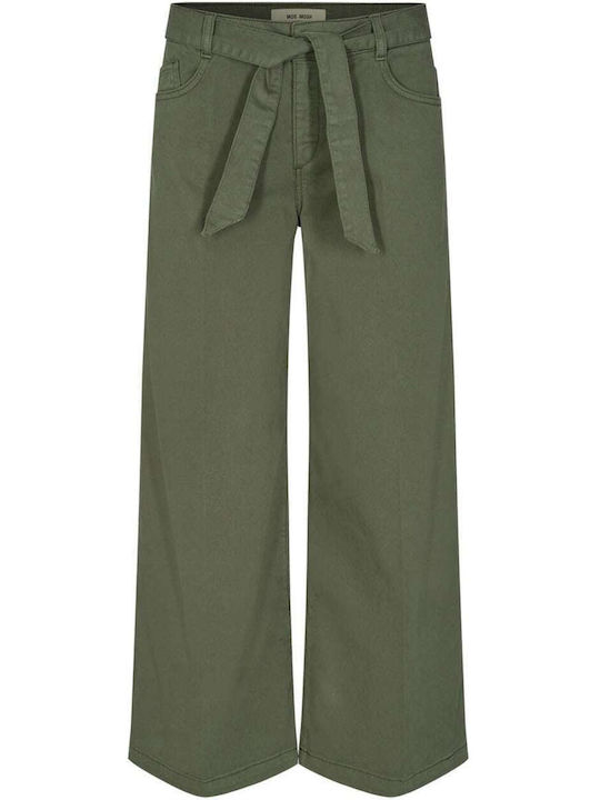 Mos Mosh Women's Fabric Trousers Green