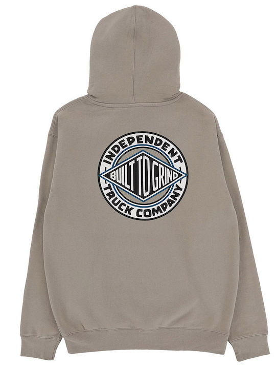 Independent Men's Sweatshirt with Hood Cement.