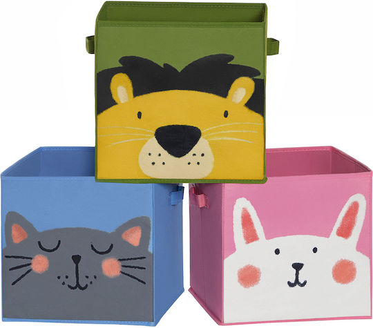 Songmics din Țesătură Box Set Multicolor 30x30x30cm 3buc