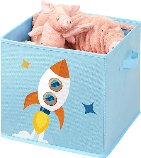 Songmics Детска кутия за съхранение Box Set Светлосин 30x30x30см 3бр