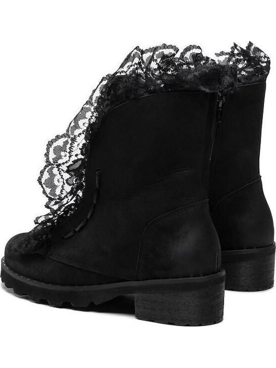 Damen Chelsea Stiefeletten Schwarz