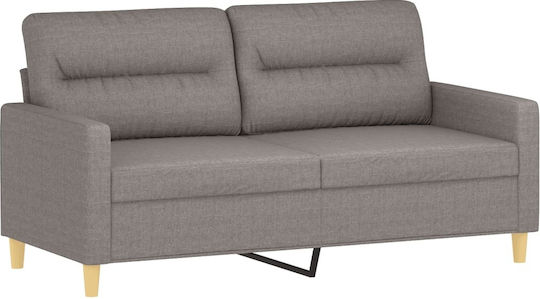 Living Room Furniture Set 2-Seater & 2-Seater & Stool Taupe