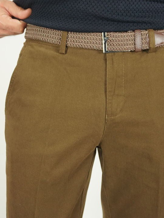 Trousers Chino Elastic Camel