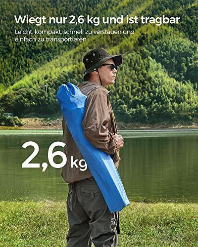 Songmics Καρέκλα Παραλίας Μπλε 60x60x110εκ. Σετ 2τμχ