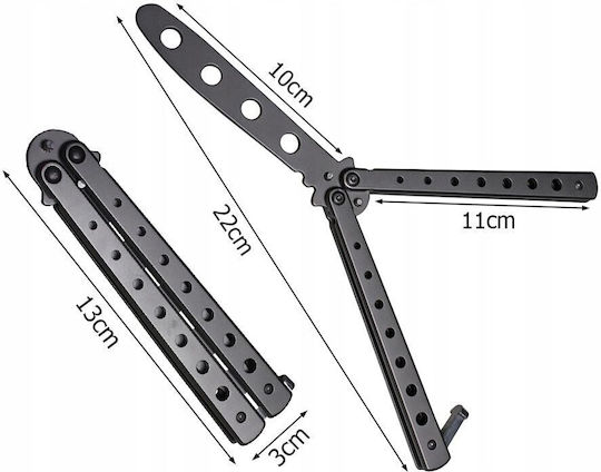 Butterfly Knife Educational Black