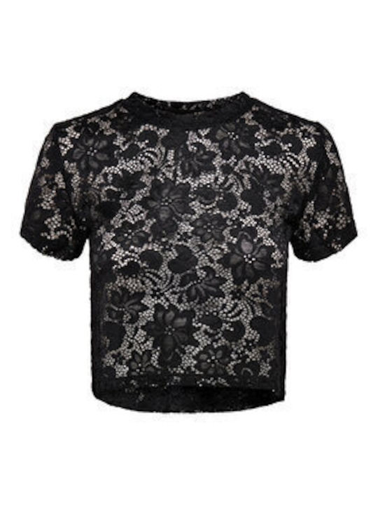 Only Women's Blouse Short Sleeve Black