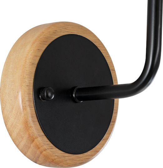 GloboStar Manu Modern Lumină de Perete cu Soclu E27 Negru 120x37cm