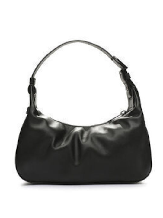 Leather Women's Bag Shopper Shoulder Black
