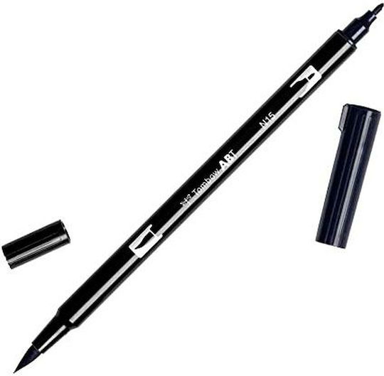 Tombow Ανεξίτηλοι Μαρκαδόροι Μαύρο Σετ 6τμχ