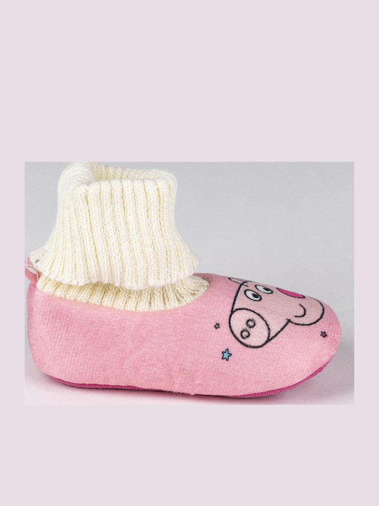 Peppa Pig Παντόφλες Μποτάκια Ροζ