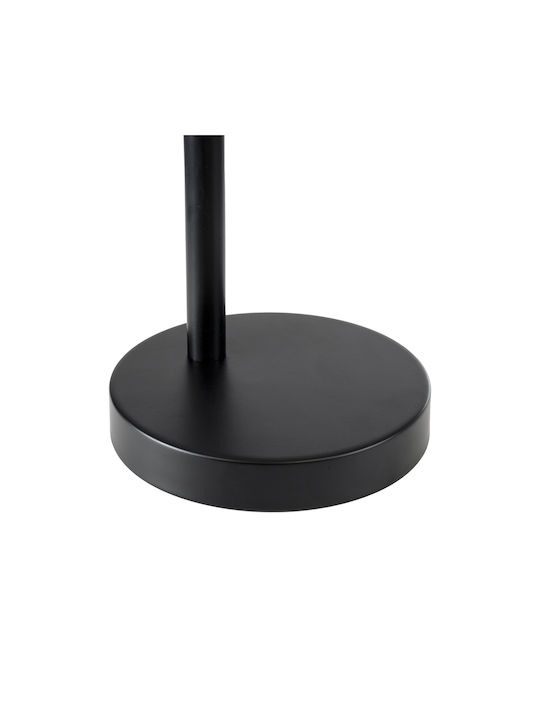 GloboStar Metal Table Lamp for Socket E27 with Black Shade and Base