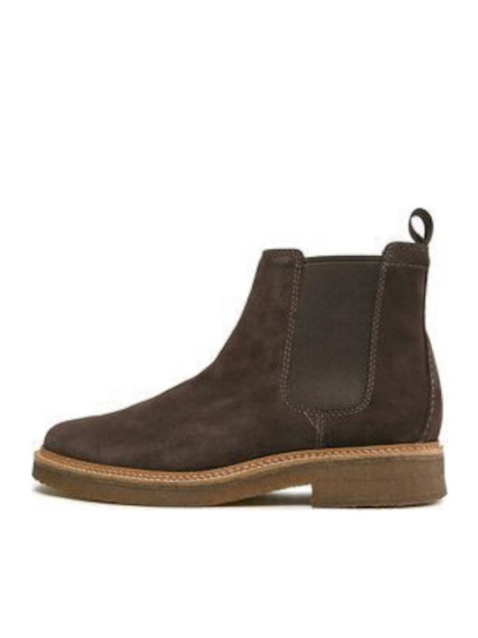 Clarkdale Suede Καφέ Ανδρικά Chelsea Μποτάκια