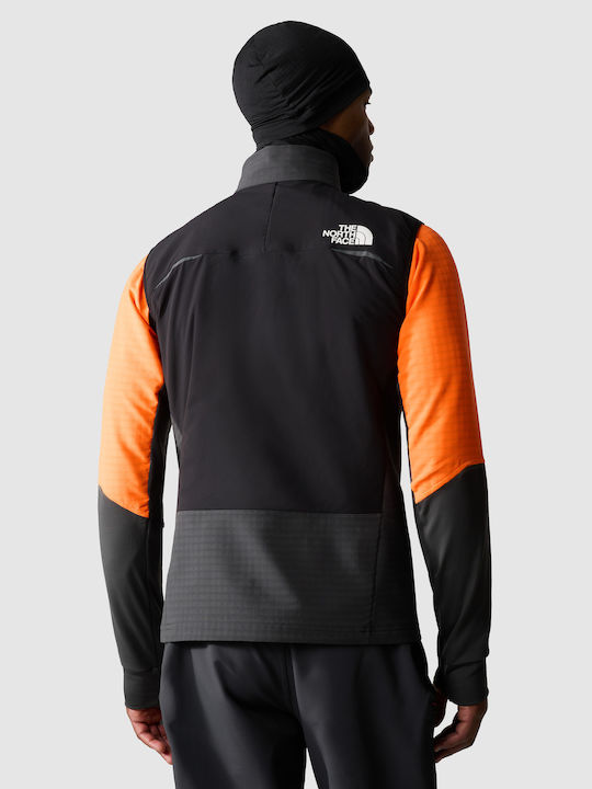 The North Face Dawn Men's Sleeveless Jacket Waterproof Asphalt Grey-TNF Black-Shocking Orange