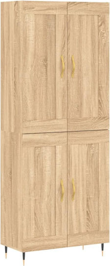 Ντουλάπα Γραφείου Ξύλινη Sonoma 69.5x34x180cm