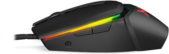 Krux Bot RGB Gaming Ποντίκι 10000 DPI Μαύρο