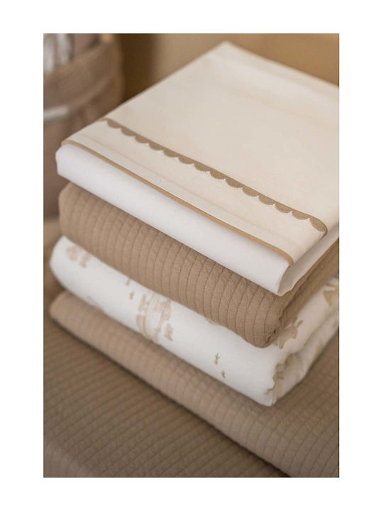 Little Dutch Blanket Nursery Swaddling Blankets Pure Beige Beige 100x70cm
