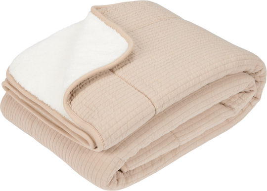 Little Dutch Blanket Nursery Swaddling Blankets Pure Beige Beige 100x70cm