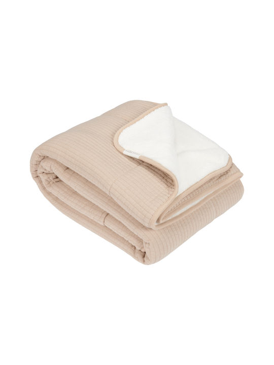 Little Dutch Blanket Nursery Swaddling Blankets Pure Beige Beige 100x70cm