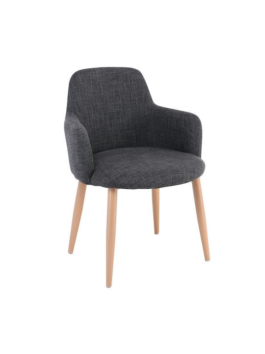 Soul Dining Room Fabric Armchair Gray