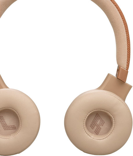 JBL Live 670NC Wireless / Wired On Ear Headphones with 65 hours of Operation and Quick Charge Sandstone